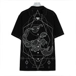 Black And White Scorpio Sign Print Hawaiian Shirt