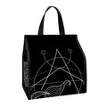 Black And White Scorpio Sign Print Insulated Lunch Tote