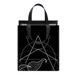 Black And White Scorpio Sign Print Insulated Lunch Tote