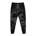 Black And White Scorpio Sign Print Jogger Pants