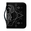 Black And White Scorpio Sign Print Leather Bible Cover
