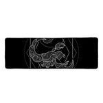 Black And White Scorpio Sign Print Long Kitchen Mat