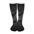 Black And White Scorpio Sign Print Long Socks