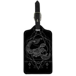 Black And White Scorpio Sign Print Luggage Tag