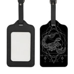 Black And White Scorpio Sign Print Luggage Tag
