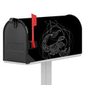 Black And White Scorpio Sign Print Mailbox Cover