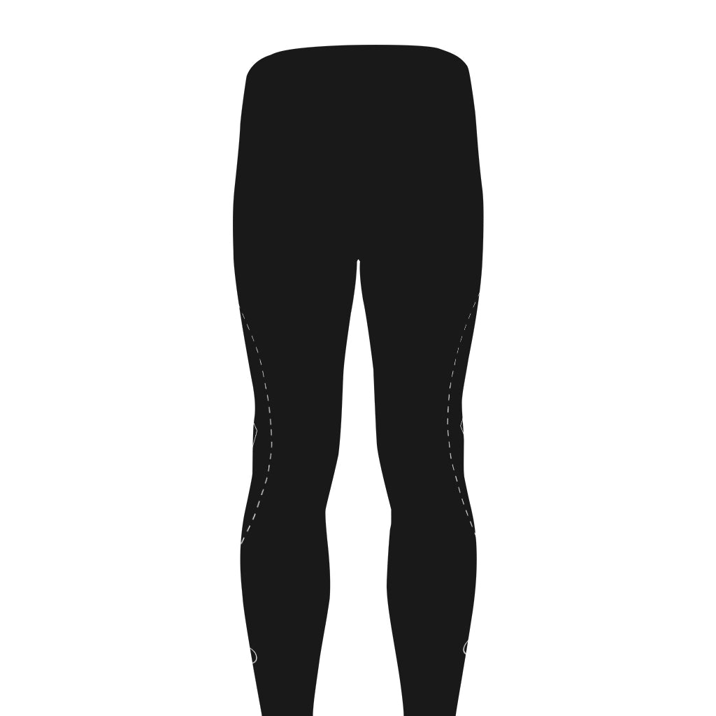 Black And White Scorpio Sign Print Men's leggings