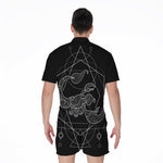 Black And White Scorpio Sign Print Men's Rompers