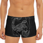 Black And White Scorpio Sign Print Men's Short Boxer Briefs