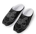 Black And White Scorpio Sign Print Mesh Casual Shoes