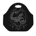Black And White Scorpio Sign Print Neoprene Lunch Bag