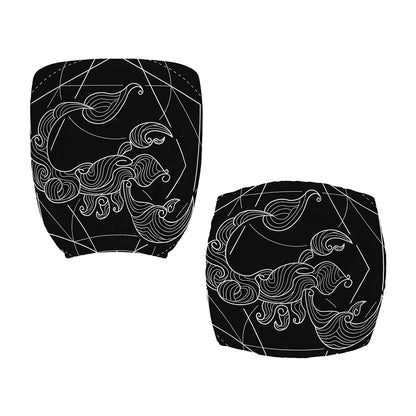 Black And White Scorpio Sign Print Office Chair Cover