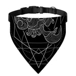 Black And White Scorpio Sign Print Over The Collar Dog Bandana