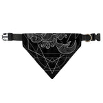 Black And White Scorpio Sign Print Over The Collar Dog Bandana