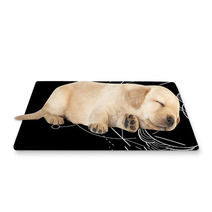 Black And White Scorpio Sign Print Pet Cooling Mat Cover