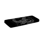Black And White Scorpio Sign Print Piano Keyboard Cover