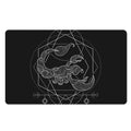 Black And White Scorpio Sign Print Polyester Doormat