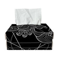 Black And White Scorpio Sign Print Rectangle Tissue Box Cover