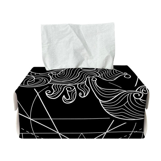 Black And White Scorpio Sign Print Rectangle Tissue Box Cover