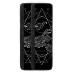 Black And White Scorpio Sign Print Refrigerator Handle Covers