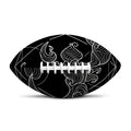 Black And White Scorpio Sign Print Rugby Ball