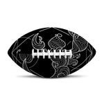 Black And White Scorpio Sign Print Rugby Ball