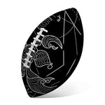 Black And White Scorpio Sign Print Rugby Ball