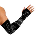 Black And White Scorpio Sign Print Sun Protection Arm Sleeves