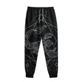 Black And White Scorpio Sign Print Sweatpants