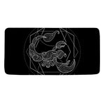 Black And White Scorpio Sign Print Towel