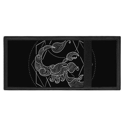 Black And White Scorpio Sign Print Trifold Wallet
