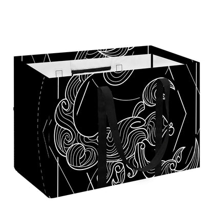 Black And White Scorpio Sign Print Utility Tote Bag