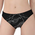 Black And White Scorpio Sign Print Women's Panties