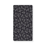 Black And White Sea Turtle Pattern Print Baby Crib Sheet