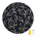 Black And White Sea Turtle Pattern Print Basketball