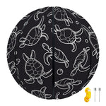 Black And White Sea Turtle Pattern Print Basketball