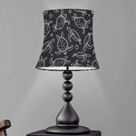 Black And White Sea Turtle Pattern Print Bell Lamp Shade