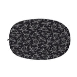 Black And White Sea Turtle Pattern Print Car Side Mirror Covers