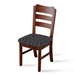 Black And White Sea Turtle Pattern Print Chair Cushion Cover