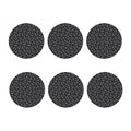 Black And White Sea Turtle Pattern Print Coaster Set