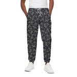 Black And White Sea Turtle Pattern Print Cotton Pants