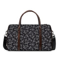 Black And White Sea Turtle Pattern Print Duffel Bag