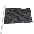 Black And White Sea Turtle Pattern Print Flag