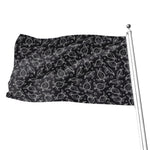 Black And White Sea Turtle Pattern Print Flag