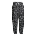 Black And White Sea Turtle Pattern Print Fleece Lined Knit Pants