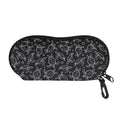 Black And White Sea Turtle Pattern Print Glasses Case