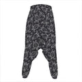 Black And White Sea Turtle Pattern Print Hammer Pants