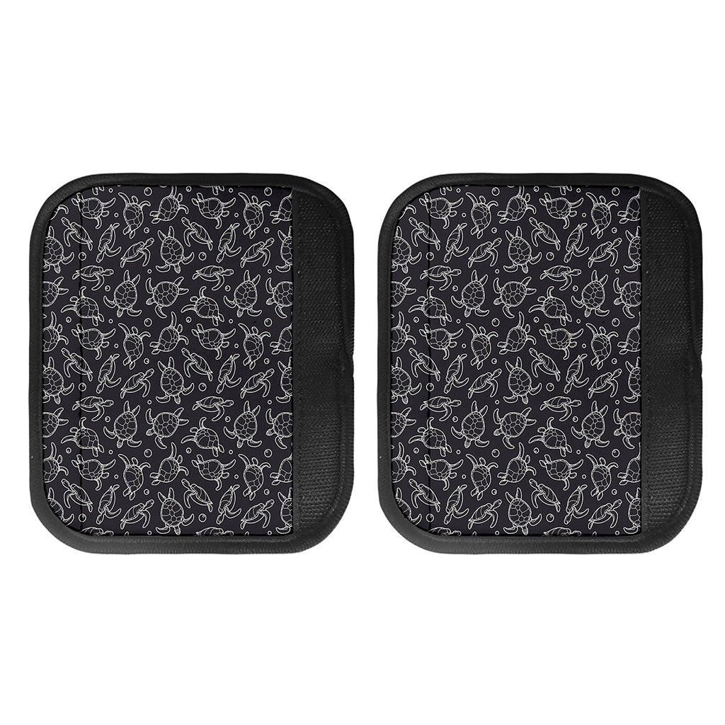 Black And White Sea Turtle Pattern Print Handle Covers