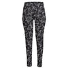 Black And White Sea Turtle Pattern Print High-Waisted Pocket Leggings