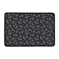 Black And White Sea Turtle Pattern Print Kitchen Mat